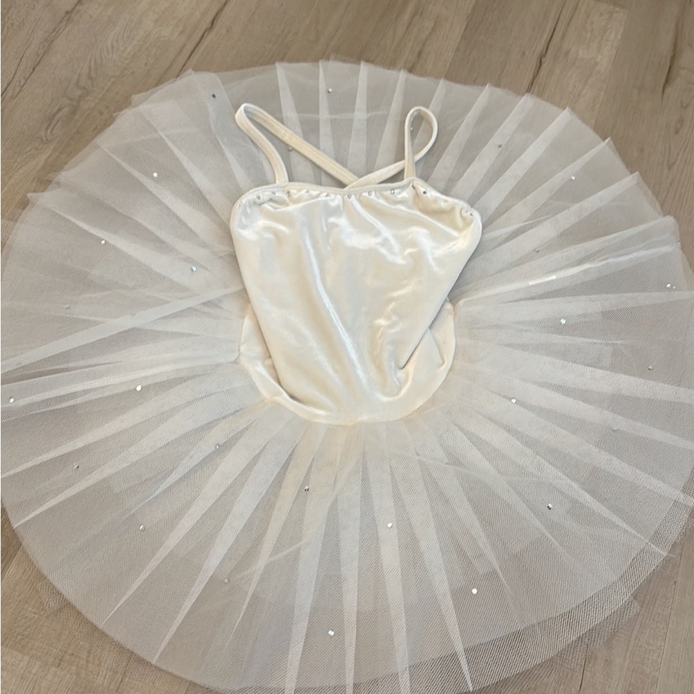 White pancake tutu